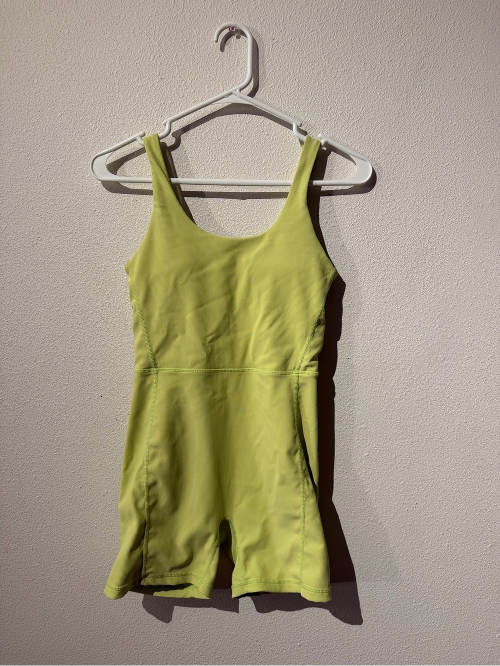 Wilo Bright Lime Green Sleeveless Romper
